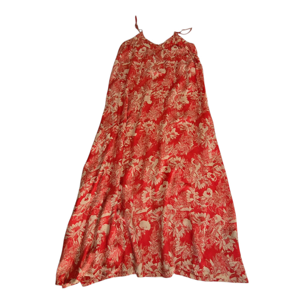 Knotsisters Lounge Dress XS Red White 100% Viscose